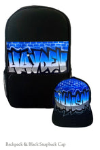 Load image into Gallery viewer, Graff Brick wall Backpack and Cap Combo (12)