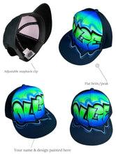 Load image into Gallery viewer, Graff Blue Fade Snapback (14)