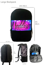Load image into Gallery viewer, Circle Fade Script Style Backpack and Cap Combo (17)