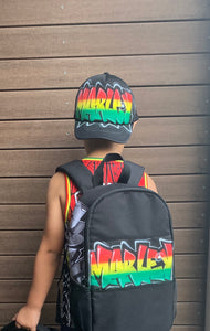 Rasta Kids Backpack and Cap Combo