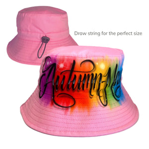 Rainbow Script Bucket Hat (7)
