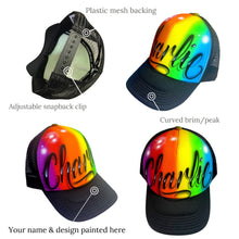Load image into Gallery viewer, Rainbow Script Style Backpack and Cap Combo (7)