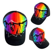 Load image into Gallery viewer, Colourful Graffiti Style Trucker Cap