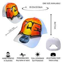 Load image into Gallery viewer, Flame Graffiti Custom Name Baseball Cap