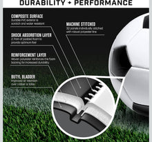 Load image into Gallery viewer, Brick Wall Style Graffiti Personalised Soccer Ball