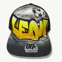 Load image into Gallery viewer, Soccer Ball Graffiti Snapback Cap