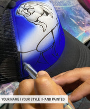 Load image into Gallery viewer, Bulldogs Blue Graffiti Trucker Cap