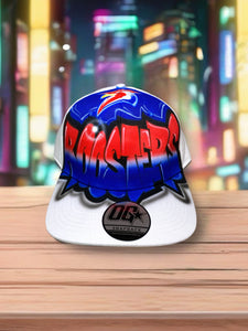 Roosters Graffiti Style Snapback Cap