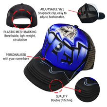 Load image into Gallery viewer, Bulldogs Blue Graffiti Trucker Cap