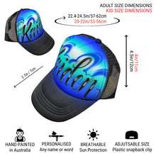 Load image into Gallery viewer, Script Fade Design Trucker Cap