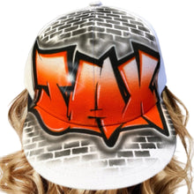 Load image into Gallery viewer, Graffiti Brick Wall Snapback Cap