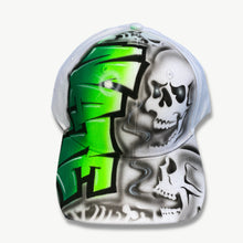 Load image into Gallery viewer, Side Skull Custom Name Baseball Cap