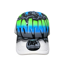 Load image into Gallery viewer, 3 Colour City Graffiti Trucker Cap