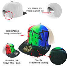 Load image into Gallery viewer, Graffiti Fade Snapback Cap