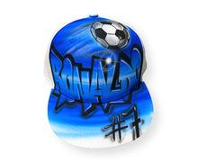 Load image into Gallery viewer, Soccer Style Snapback Cap