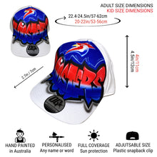 Load image into Gallery viewer, Roosters Graffiti Style Snapback Cap