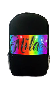 Rainbow Script Style Backpack (7)