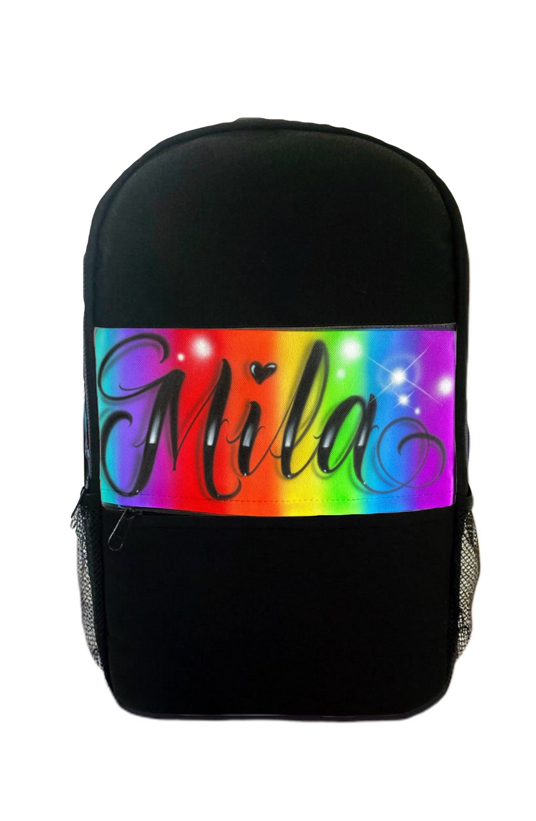 Rainbow Script Style Backpack (7)