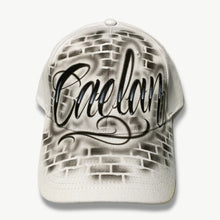 Load image into Gallery viewer, Script Brick Wall Custom Name Baseball Cap