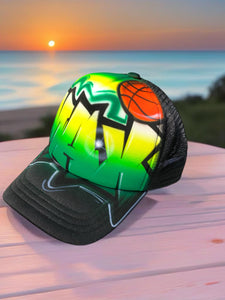 Bball Graffiti Style Trucker  (14)