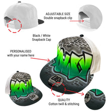 Load image into Gallery viewer, Graffiti Brick Wall Snapback Cap