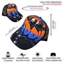 Load image into Gallery viewer, Double City Southern Cross Trucker Cap with Personalised Graffiti Name