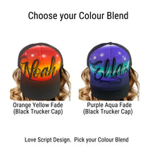 Load image into Gallery viewer, Love Script Trucker Cap