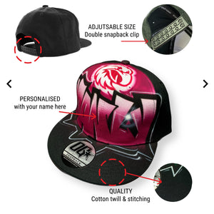 Manly Personalised Snapback Cap