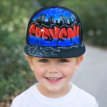 Load image into Gallery viewer, Spider Web Snapback Cap