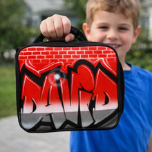 Load image into Gallery viewer, Red Brick Wall Cut Style -  Custom Lunchbox