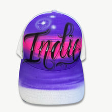 Load image into Gallery viewer, Pink Love Script Custom Name Baseball Cap
