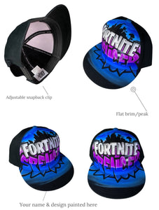 Fornit Gamer + Name Style Snapback Cap