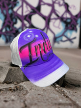 Load image into Gallery viewer, Pink Love Script Custom Name Baseball Cap