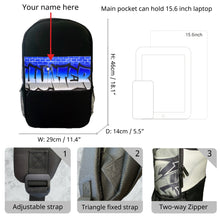 Load image into Gallery viewer, Graff Brickwall Style Backpack (12)