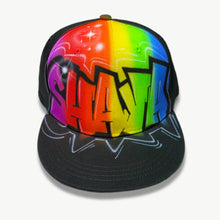 Load image into Gallery viewer, Rainbow Graffiti Snapback Cap