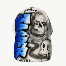 Load image into Gallery viewer, Side Skull Custom Name Baseball Cap