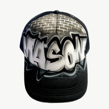 Load image into Gallery viewer, Graffiti Brick Wall Design Trucker Cap