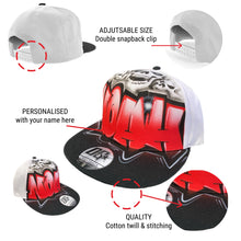 Load image into Gallery viewer, Skull Front Snapback (3)