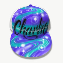 Load image into Gallery viewer, Script Front Swirl Snapback Cap