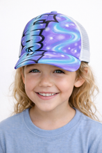 Load image into Gallery viewer, Graffiti Side Swirl Design Trucker Cap