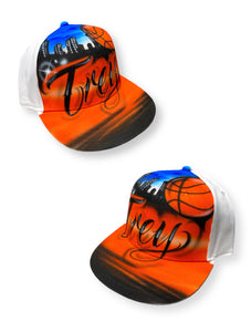 Basketball Script Style Snapback Cap