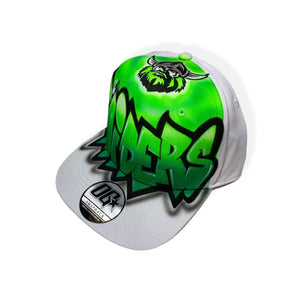 Raiders Graffiti Name Snapback Cap