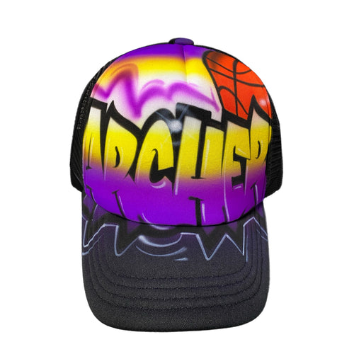 Bball Graffiti Style Trucker  (14)