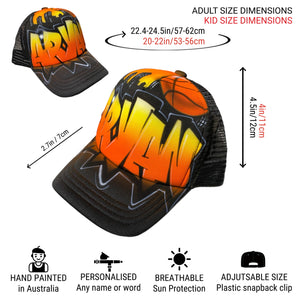 Bball Graffiti City Style Trucker  (6)
