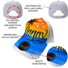 Load image into Gallery viewer, Sunset Calligraphy Custom Name Baseball Cap