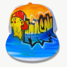 Load image into Gallery viewer, Blue Pikach Style Snapback Cap