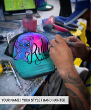 Load image into Gallery viewer, Personalised Stich Character Trucker Cap with Name