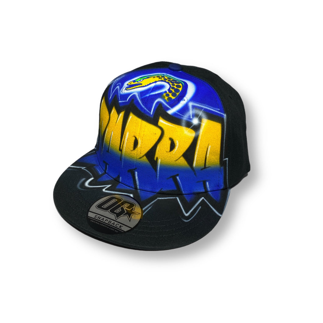 Eels Graffiti Style Snapback Cap