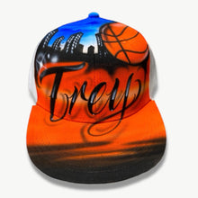 Load image into Gallery viewer, Basketball Script Style Snapback Cap