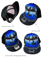 Load image into Gallery viewer, Custom City Personalised Graffiti Name Cap 3